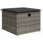 Set Gartensofas und Kissen 7-teilig synthetisches Rattan Akaziengrau | Foro24|Onlineshop| Casa, Jardín y Más Foro24.es