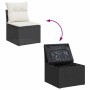 Set Gartensofas und Kissen 9-tlg synthetisches Rattan Akazie schwarz | Foro24|Onlineshop| Casa, Jardín y Más Foro24.es