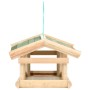 Comedero para pájaros madera maciza 35x29,5x21 cm de vidaXL, Comederos para pájaros - Ref: Foro24-314819, Precio: 28,96 €, De...