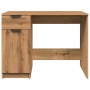 Escritorio de madera de ingeniería roble artisan 100x50x75 cm de , Escritorios - Ref: Foro24-856996, Precio: 103,08 €, Descue...