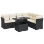 Set mit 7 Gartensofas mit Kissen Kunstrattan schwarz | Foro24|Onlineshop| Casa, Jardín y Más Foro24.es