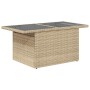 Set sofás de jardín 7 piezas y cojines ratán sintético beige by , Garden sets - Ref: Foro24-3326330, Price: 588,28 €, Discoun...