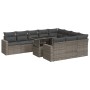 Set mit 11 Gartensofas und Kissen Kunstrattangrau | Foro24|Onlineshop| Casa, Jardín y Más Foro24.es