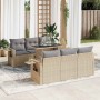 Set sofás de jardín 7 piezas y cojines ratán sintético beige | Foro24|Onlineshop| Casa, Jardín y Más Foro24.es