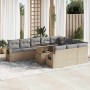 Set de sofás de jardín 11pzas con cojines ratán sintético beige | Foro24|Onlineshop| Casa, Jardín y Más Foro24.es