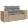 Set Gartensofas mit Kissen 5 Stück synthetisches Rattan beige | Foro24|Onlineshop| Casa, Jardín y Más Foro24.es