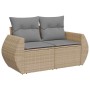 Set sofás jardín y cojines 5 pzas ratán sintético acacia beige | Foro24|Onlineshop| Casa, Jardín y Más Foro24.es