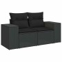 Set sofás jardín y cojines 8 pzas ratán sintético acacia negro | Foro24|Onlineshop| Casa, Jardín y Más Foro24.es