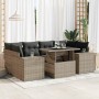 Set mit 7 Gartensofas mit Kissen synthetisches Rattangrau | Foro24|Onlineshop| Casa, Jardín y Más Foro24.es