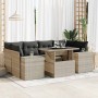 Set of 7 garden sofas with cushions PE rattan light gray | Foro24|Onlineshop| Casa, Jardín y Más Foro24.es