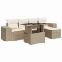 Juego de sofás jardín con cojines 6 pzas ratán sintético beige by , Garden sets - Ref: Foro24-3326779, Price: 551,61 €, Disco...