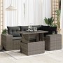 Set of garden sofas with cushions 5 pcs synthetic rattan gray | Foro24|Onlineshop| Casa, Jardín y Más Foro24.es