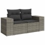 Set Gartensofas mit Kissen 5 Stück synthetisches Rattan grau | Foro24|Onlineshop| Casa, Jardín y Más Foro24.es