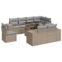 Set de sofás de jardín con cojines 9 pzas ratán sintético beige | Foro24|Onlineshop| Casa, Jardín y Más Foro24.es