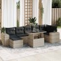 Set of 8 garden sofas and cushions synthetic rattan gray | Foro24|Onlineshop| Casa, Jardín y Más Foro24.es