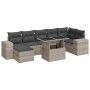 Set mit 8 Gartensofas und Kissen Kunstrattangrau | Foro24|Onlineshop| Casa, Jardín y Más Foro24.es