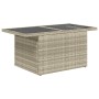 Set of 8 garden sofas and cushions synthetic rattan gray | Foro24|Onlineshop| Casa, Jardín y Más Foro24.es