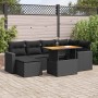 Set mit 7 Gartensofas mit Kissen Kunstrattan schwarz | Foro24|Onlineshop| Casa, Jardín y Más Foro24.es