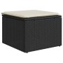 Set aus Gartensofas und Kissen 8-teilig synthetisches Rattan schwarz | Foro24|Onlineshop| Casa, Jardín y Más Foro24.es