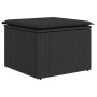 Set aus Gartensofas und Kissen 8-teilig synthetisches Rattan schwarz | Foro24|Onlineshop| Casa, Jardín y Más Foro24.es