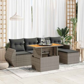 Comprar Set de muebles de jardín 6 pzas y cojines