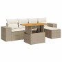 Juego de sofás jardín con cojines 6 pzas ratán sintético beige by , Garden sets - Ref: Foro24-3327362, Price: 546,47 €, Disco...