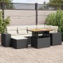 Set de sofás de jardín 7 pzas con cojines ratán sintético negro | Foro24|Onlineshop| Casa, Jardín y Más Foro24.es