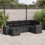 Set de sofás de jardín 6 piezas y cojines ratán sintético negro | Foro24|Onlineshop| Casa, Jardín y Más Foro24.es