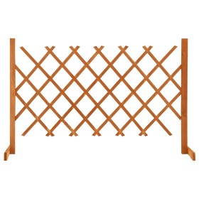 Solid wood trellis garden fence orange spruce 120x90 cm by vidaXL, fence panels - Ref: Foro24-314824, Price: 26,35 €, Discoun...