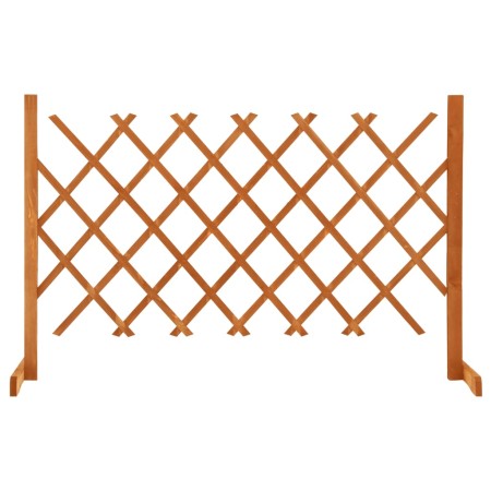 Solid wood trellis garden fence orange spruce 120x90 cm by vidaXL, fence panels - Ref: Foro24-314824, Price: 26,99 €, Discoun...