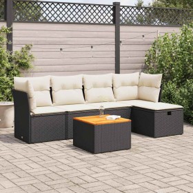 Set aus 6-teiligen Gartensofas und Kissen