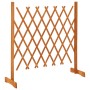 Solid wood trellis garden fence orange spruce 120x90 cm by vidaXL, fence panels - Ref: Foro24-314824, Price: 26,99 €, Discoun...