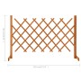 Solid wood trellis garden fence orange spruce 120x90 cm by vidaXL, fence panels - Ref: Foro24-314824, Price: 26,99 €, Discoun...