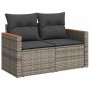 Set mit 7 Gartensofas mit Kissen synthetisches Rattangrau | Foro24|Onlineshop| Casa, Jardín y Más Foro24.es