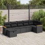 Set of 7 garden sofas with cushions synthetic rattan black | Foro24|Onlineshop| Casa, Jardín y Más Foro24.es