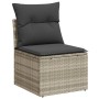 Set aus Gartensofas und Kissen 5 Stück synthetisches Rattan hellgrau von , Gartensets - Ref: Foro24-3325468, Preis: 373,42 €,...