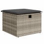 Set aus Gartensofas und Kissen 5 Stück synthetisches Rattan hellgrau | Foro24|Onlineshop| Casa, Jardín y Más Foro24.es