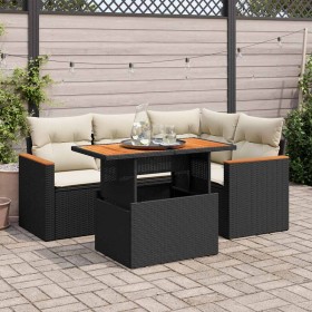 Set Gartensofas und Kissen 5-tlg. 