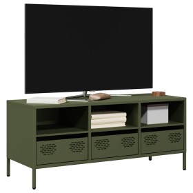 Mueble TV acero laminado en frío verde oliva