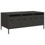 Mesa de centro acero laminado en frío negro 101,5x50x43,5 cm de , Mesas de centro - Ref: Foro24-851268, Precio: 210,29 €, Des...