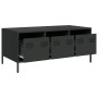 Mesa de centro acero laminado en frío negro 101,5x50x43,5 cm de , Mesas de centro - Ref: Foro24-851268, Precio: 210,29 €, Des...