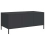 Mesa de centro acero laminado en frío negro 101,5x50x43,5 cm de , Mesas de centro - Ref: Foro24-851268, Precio: 210,29 €, Des...