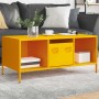 Mesa de centro acero laminado en frío amarillo 101,5x50x43,5 cm de , Mesas de centro - Ref: Foro24-851277, Precio: 182,54 €, ...