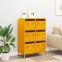 Mustard yellow steel sideboard 68x39x101.5 cm | Foro24|Onlineshop| Casa, Jardín y Más Foro24.es