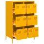 Mustard yellow steel sideboard 68x39x101.5 cm | Foro24|Onlineshop| Casa, Jardín y Más Foro24.es