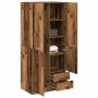 Armario de madera de ingeniería madera envejecida 80x52x180 cm de , Armarios roperos - Ref: Foro24-855886, Precio: 221,83 €, ...