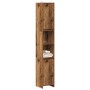 Badezimmerschrank aus gealtertem Holzwerkstoff 30x30x183,5 cm von , Badezimmermöbel - Ref: Foro24-856064, Preis: 86,73 €, Rab...