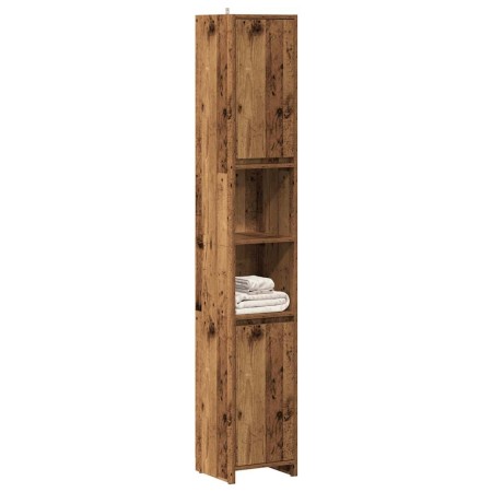 Armario de baño madera de ingeniería envejecida 30x30x183,5 cm de , Muebles de baño - Ref: Foro24-856064, Precio: 86,73 €, De...