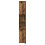 Badezimmerschrank aus gealtertem Holzwerkstoff 30x30x183,5 cm von , Badezimmermöbel - Ref: Foro24-856064, Preis: 86,73 €, Rab...