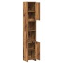 Armario de baño madera de ingeniería envejecida 30x30x183,5 cm de , Muebles de baño - Ref: Foro24-856064, Precio: 86,73 €, De...